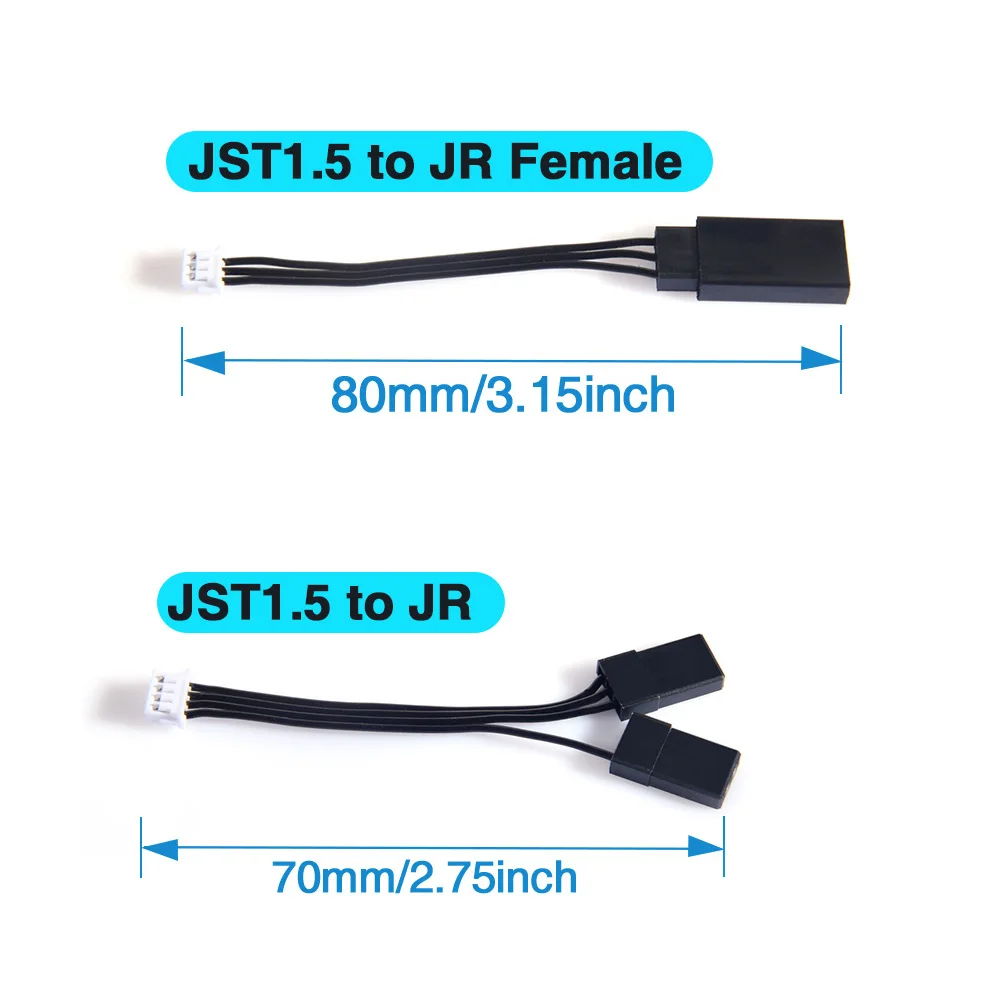 AFRC JST(ZH)1.5mm to JR plug cable connector for RC Car DIY Assembly Upgrading- S1001