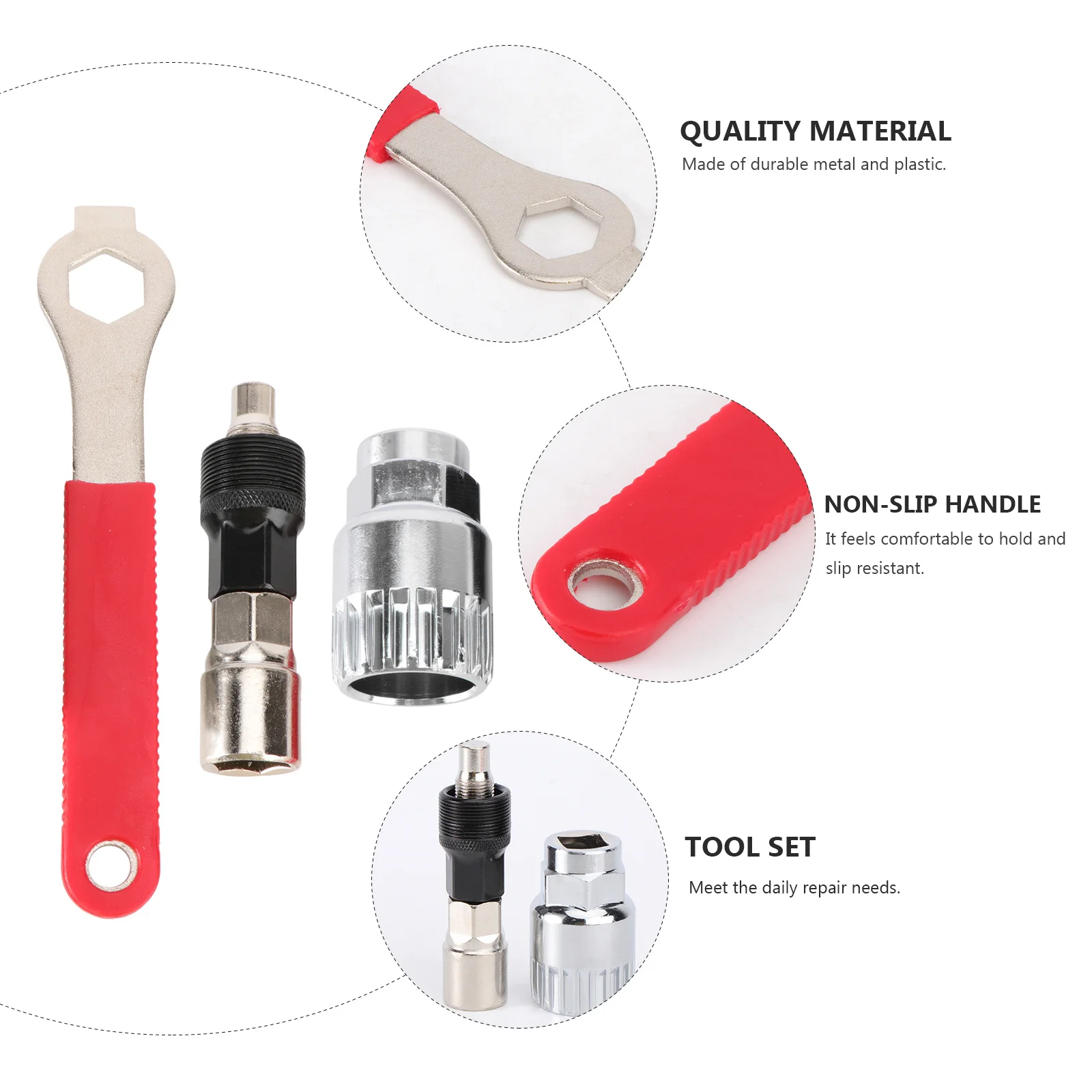

Bike Crank Extractor Bottom Bracket Remover Repair Tools Kit Includes Spanner High Grade Metal Bike Crank Extractor
