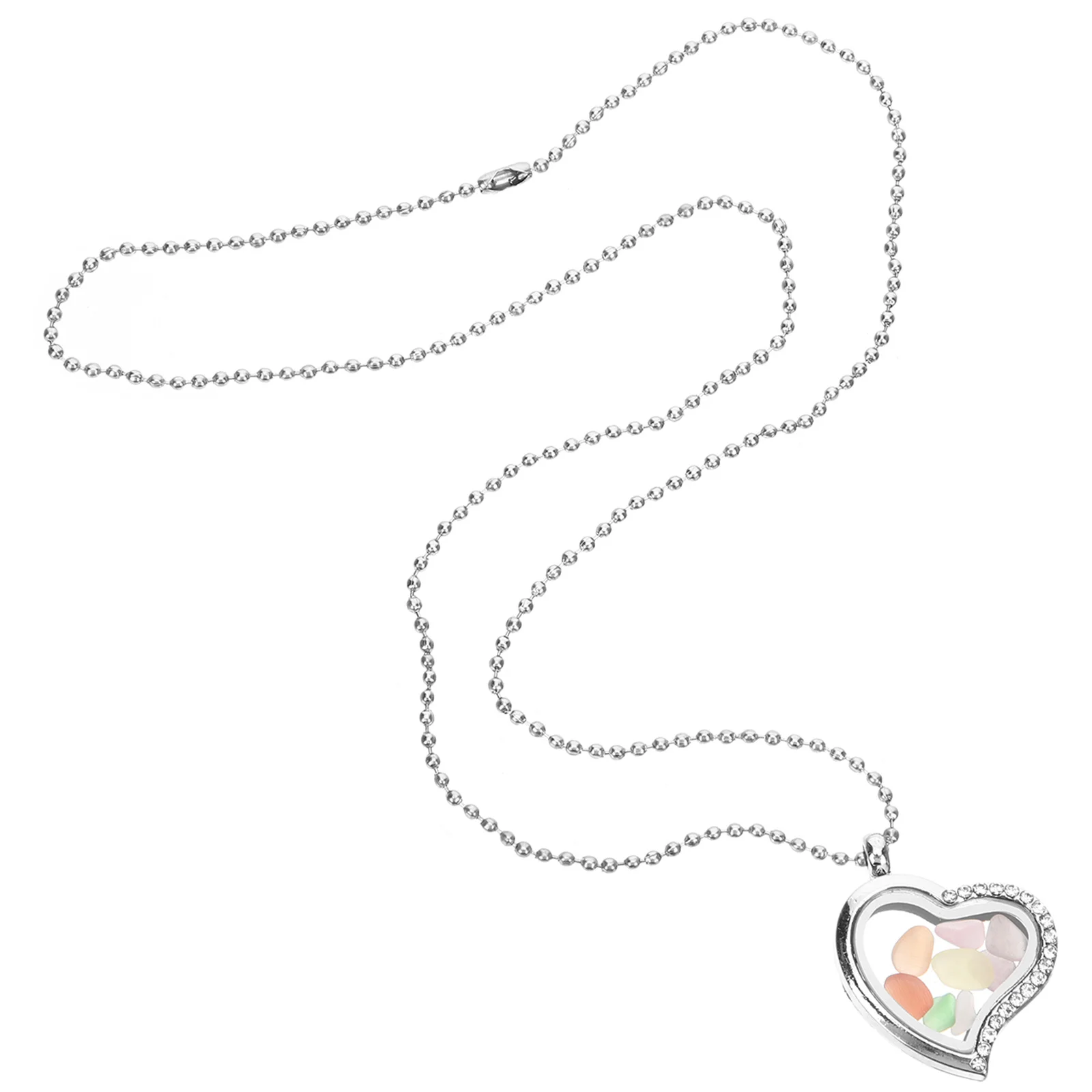 صورة قلادة القلب قلادة المنجد سلسلة مجوهرات مخصصة للنساء الفتيات هدية أنيقة لأحبائك المناسبات الخاصة #6