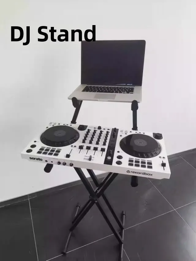

Double Keyboard Stand X-Type DJ Scratch Machine Bar Performance Piano Guitar Accessories Computer Support Instrument Stand