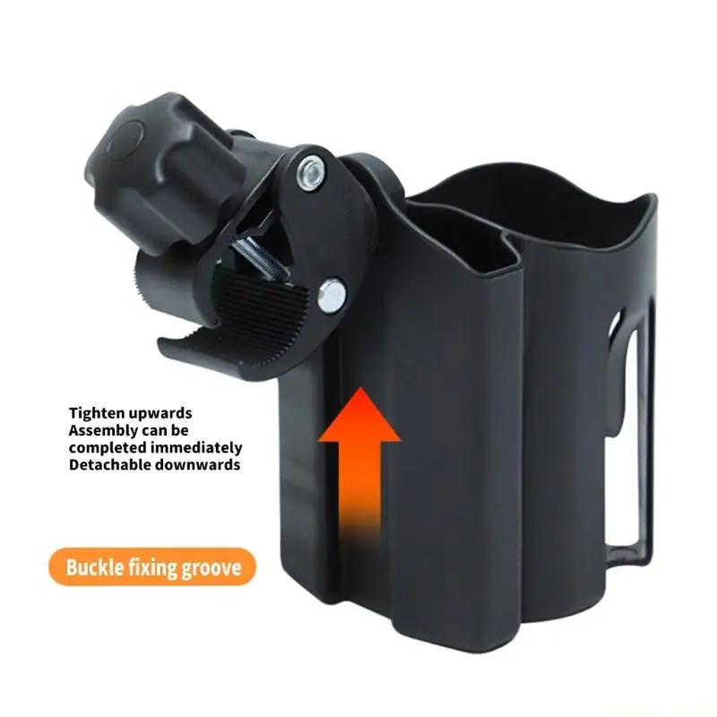 U2JB Marine Drink Rack with Phone Slot and Tube Grip Cup Mount for Daily Use, No-Drill Placement on Round Tubing and Water Use