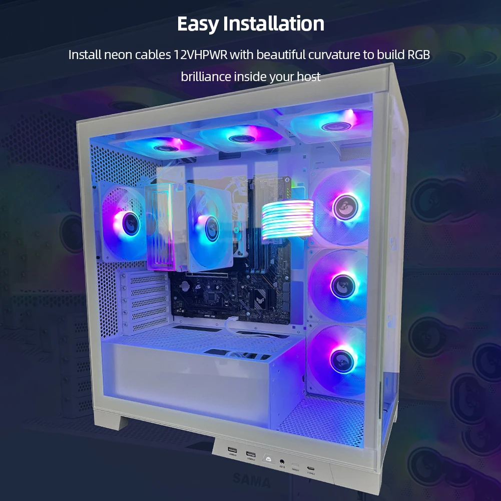 RGB LEDストリップライト,PCコンポーネント,マザーボード,電源用のアドレス指定可能なライト,高出力電源