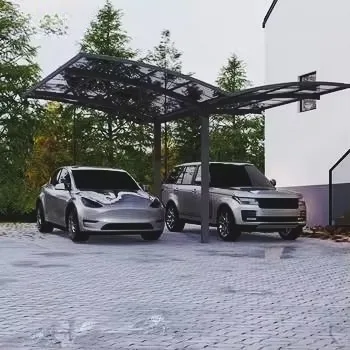 Any Size Custom Eco Friendly Solar Parking Device Eu Standard Ev Fast Charging Home Enterprise Weather Resistant PV Carport Stab