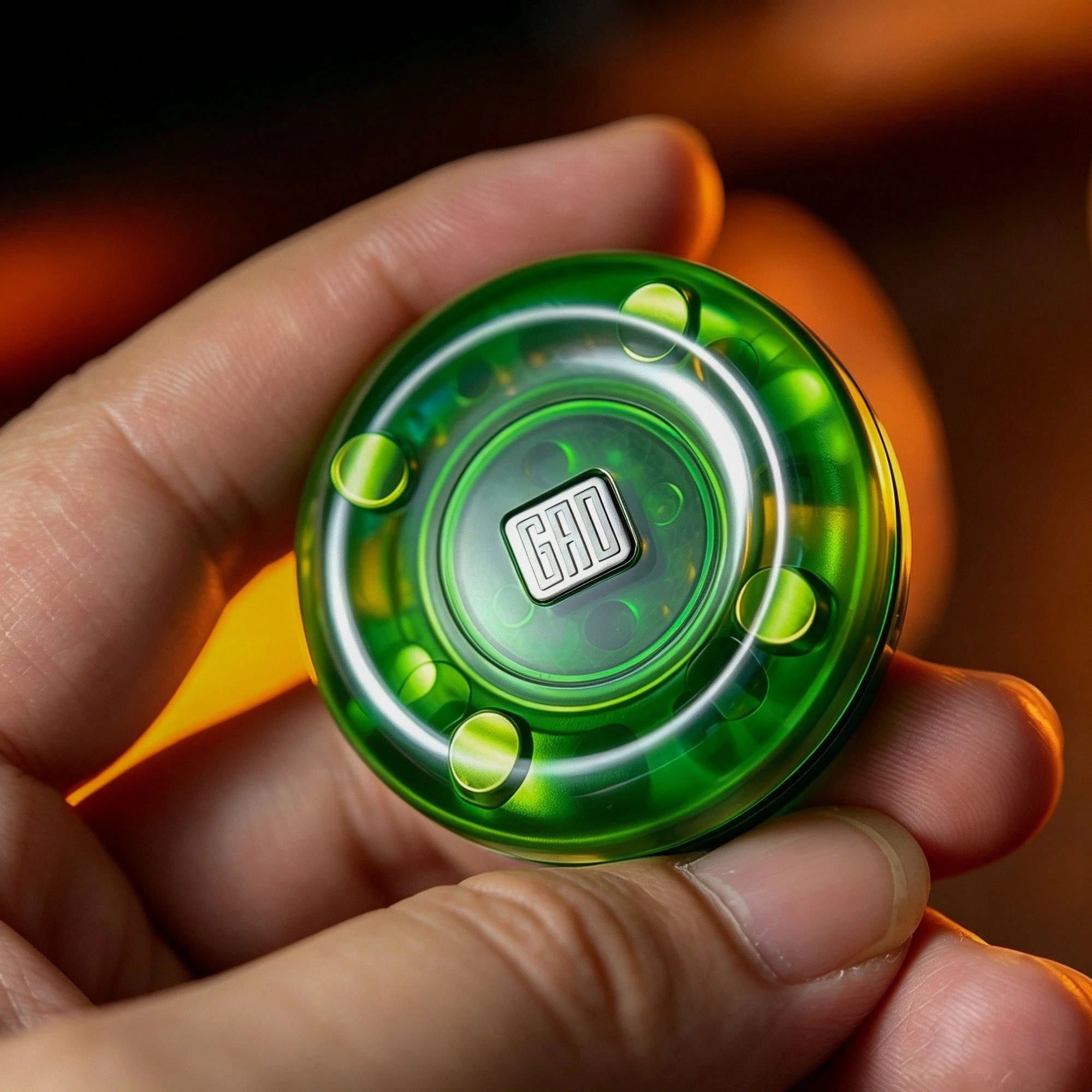 Fun EDC Stress Relief Toy with Magnetic Oscillation Tech Finger Handheld Piece Coin Sl Slapping Sound Black Hardware Plaything