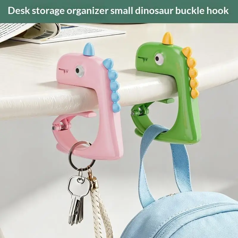 Hot Sale Dinosaur Portable Bag Hook, Foldable Wallet Bag Hanger, Handbag Hook, Student Desk Hook, Office Bag Hook