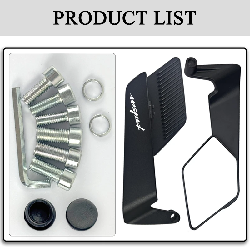 Motorcycle Stealth Mirror Adjustable Wind Wing Mirrors For Pulsar Dominar400 BAJAJ 180 PULSAR135 NS200 NS160 NS125 Accessories