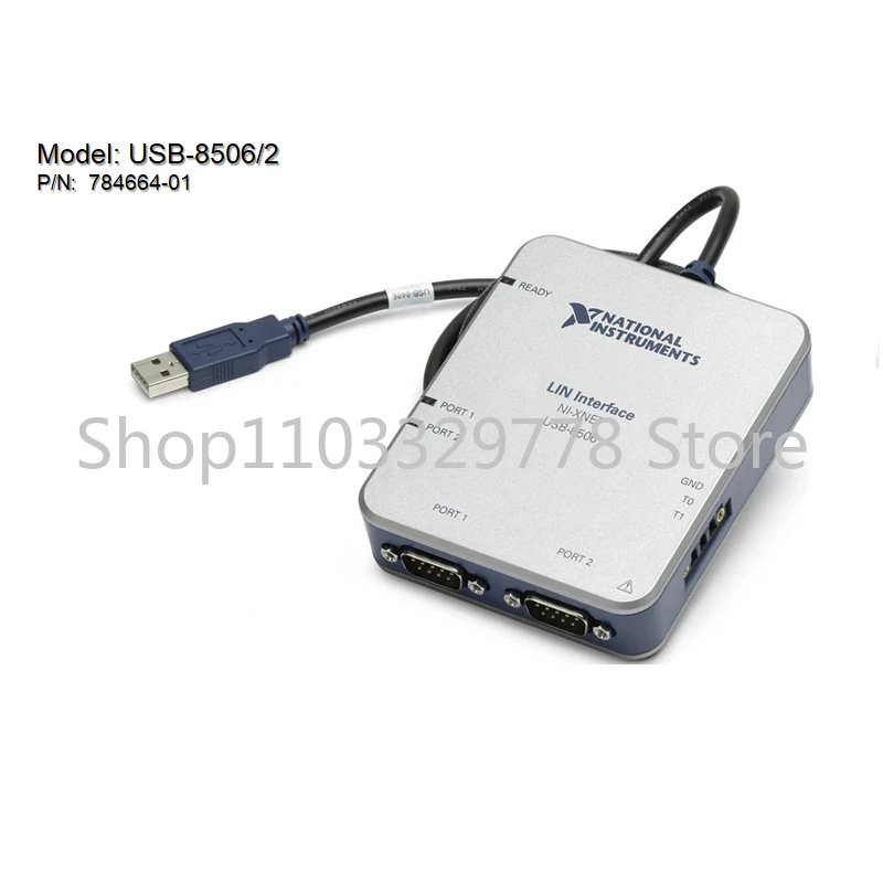 Ni USB-8506 1-ou 2-port, dispositivo de interface usb lin 784663-01,784664-01