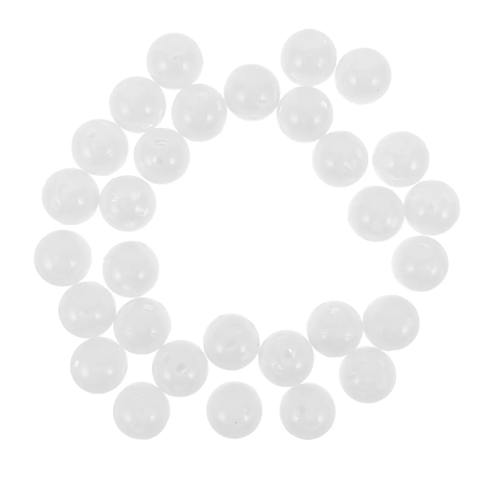 

30 шт. белых пластиковых шариков-погремушек для детских игрушек, безопасные пищалки для ремонта вязаных игрушек, вставки для колокольчиков