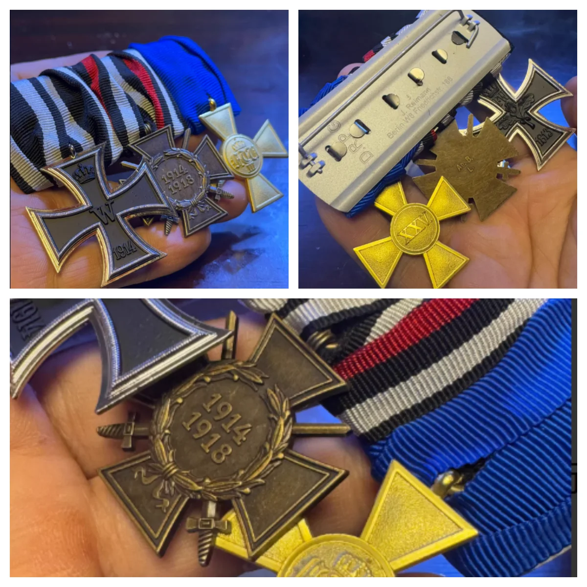 

WWI German Medal Bar Reproduction of the Bavarian style medal board