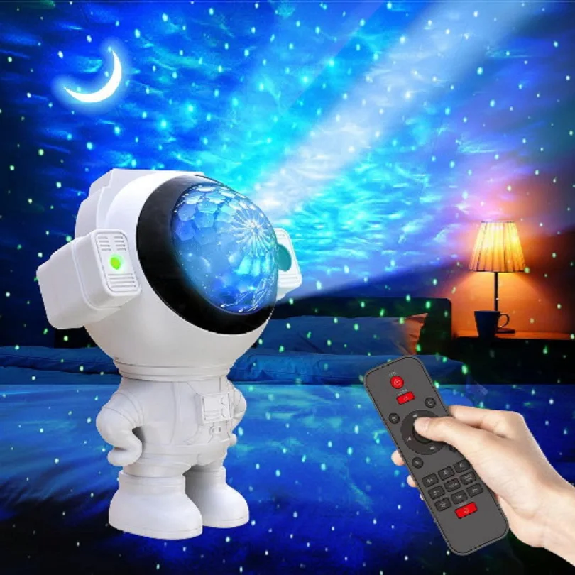 

Galaxy Star Projector Starry Sky Astronaut Night Light Led Lamp Home Room Decor Decoration Bedroom Decorative Luminaires Gift