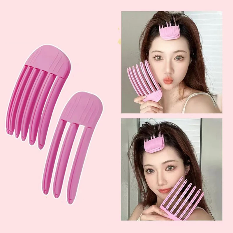 3/6 pente dentes raiz de cabelo natural clipes macios franja encaracolado estilo de cabelo clipe de cabelo preguiçoso diy ferramenta traceless acessórios do salão de beleza