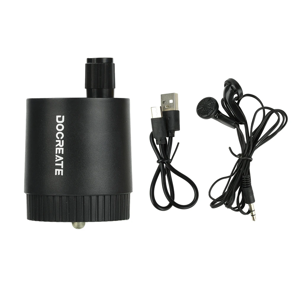 Detector de fugas de tuberías tipo C, amplificador de sonido portátil, Monitor de fugas de agua, alarmas, kit de Detector de fugas de red de agua con auriculares