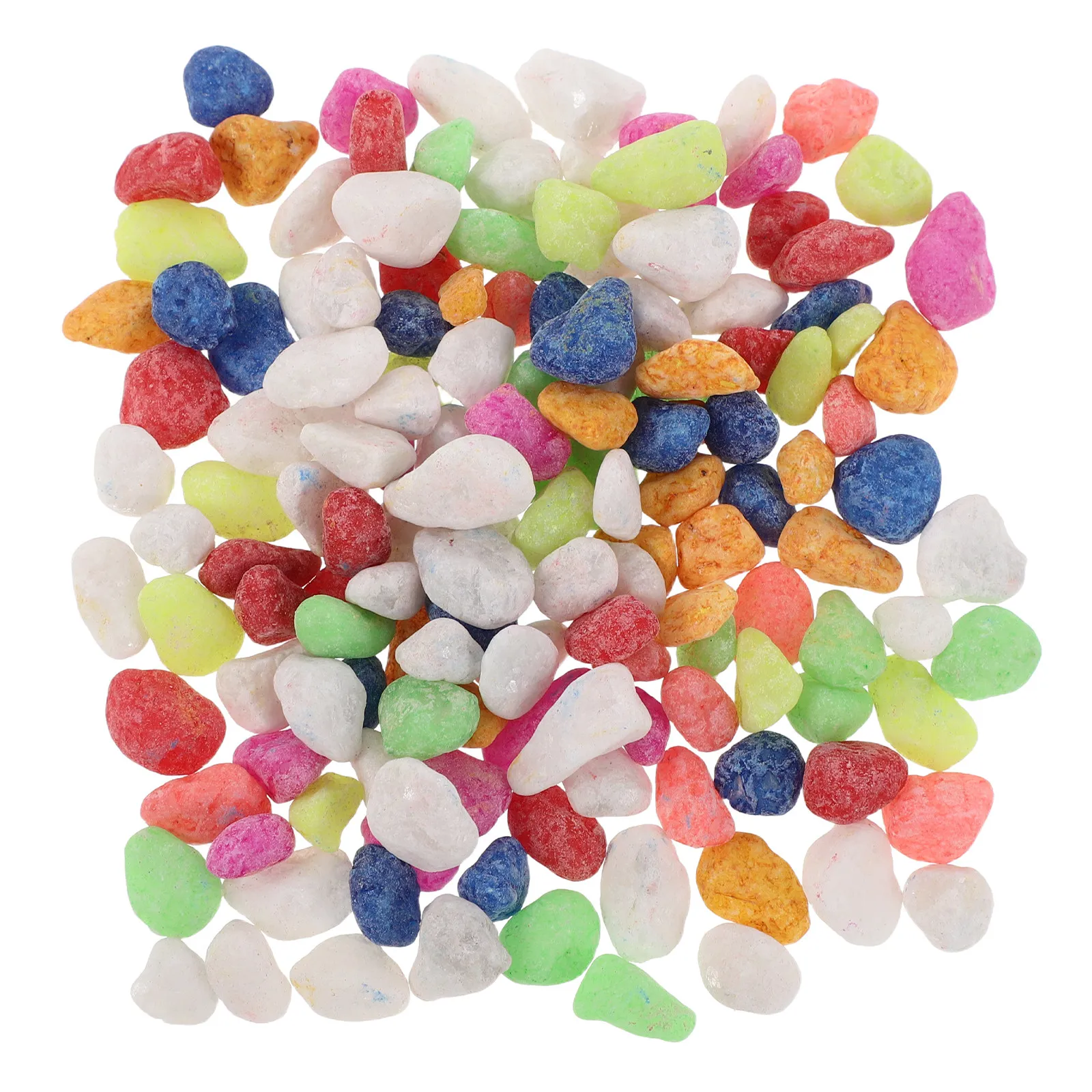 1Pack Colorful Aquarium Gravel Pebbles Vibrant Mixed Color Decorative Stones for Indoor Plants Vase Filler Terrarium Landscaping