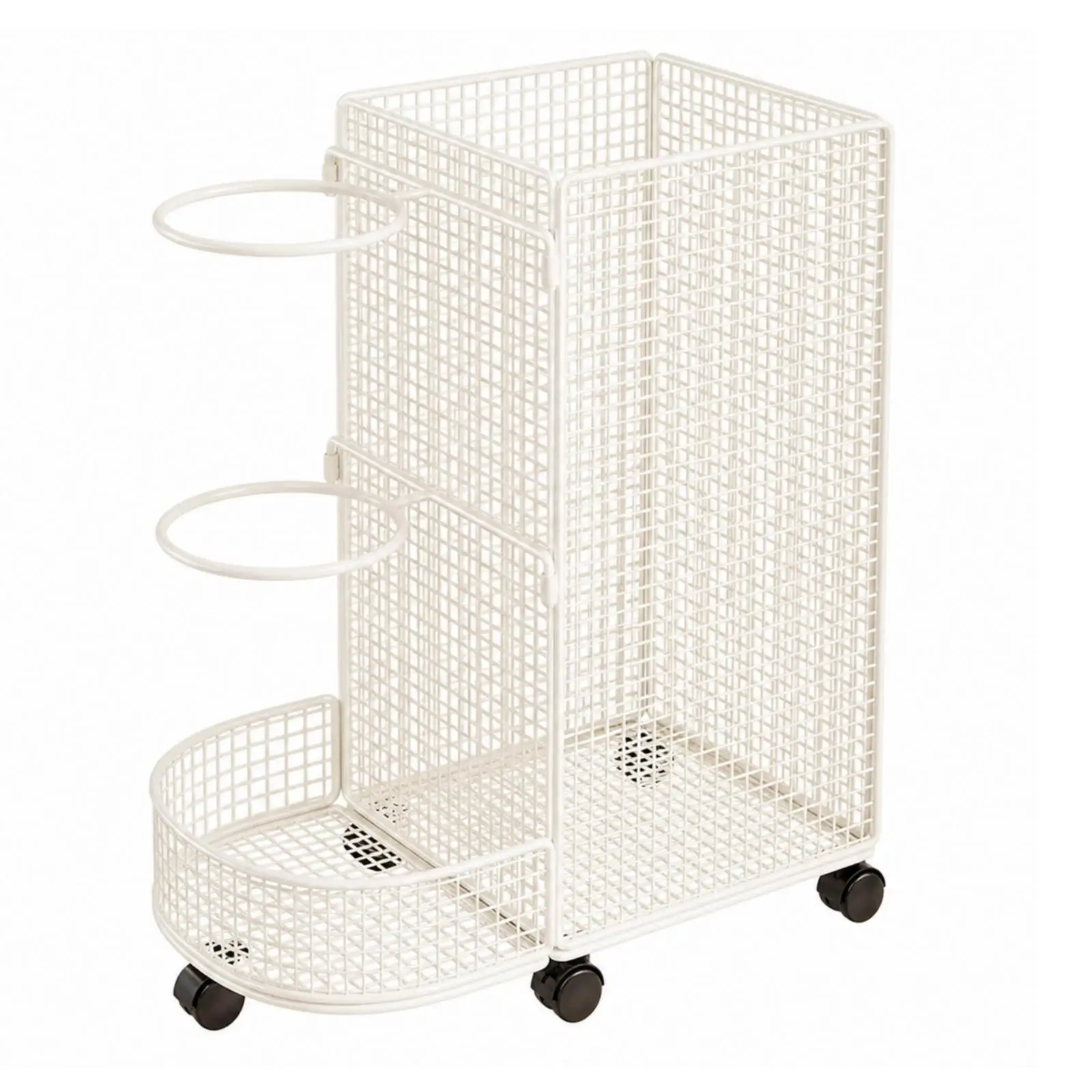 Wheeled Athletic Gear Storage Rack Multi Compartment Sports Storage Rack with Lower Basket Versatile for Home Gym, Living Area,