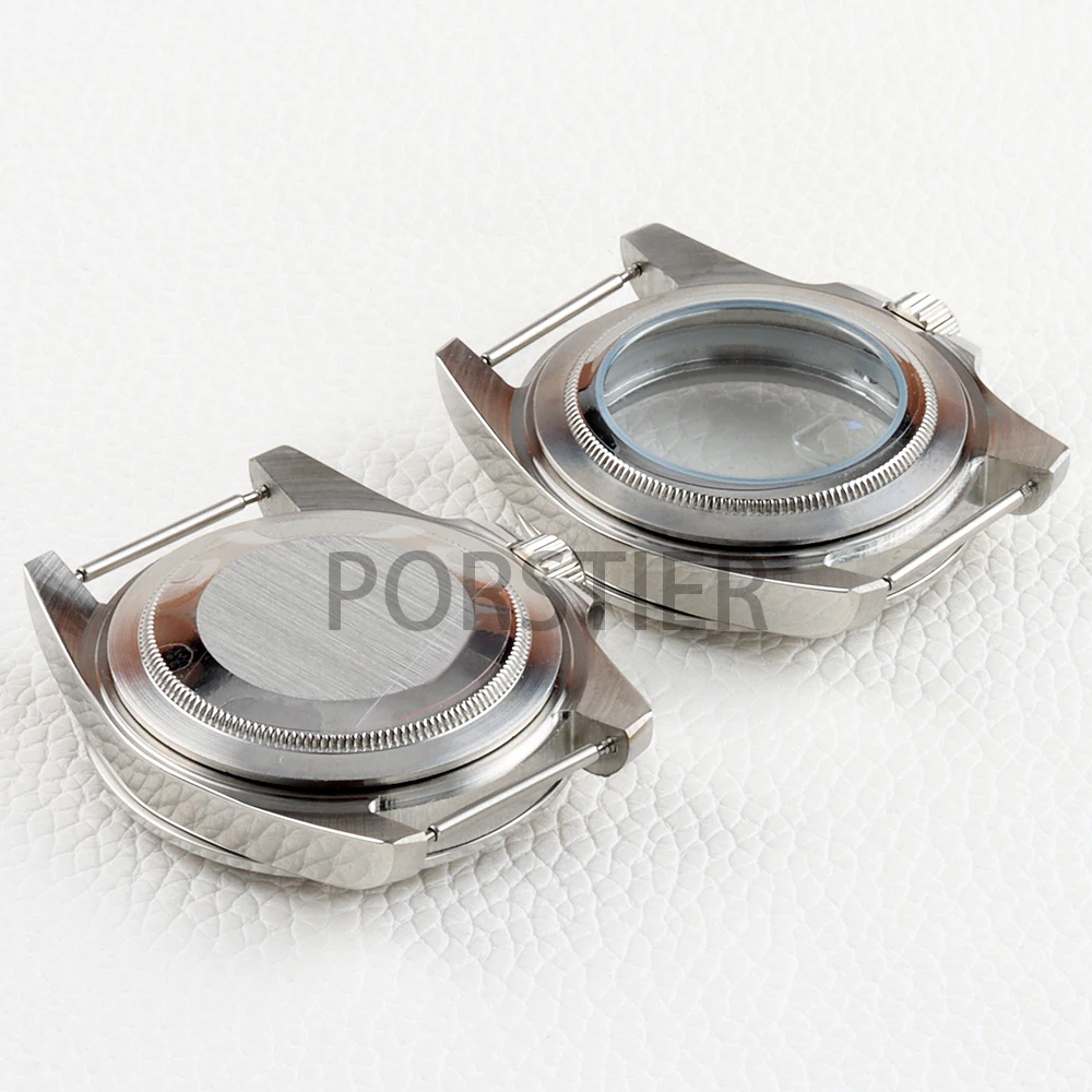 39 مللي متر NH35 ساعة حافظة EXP 24 ساعة الحافة الياقوت الزجاج الصلبة 316L الفولاذ المقاوم للصدأ لحركة اكسبلورر GMT NH34 NH35 NH36 NH38