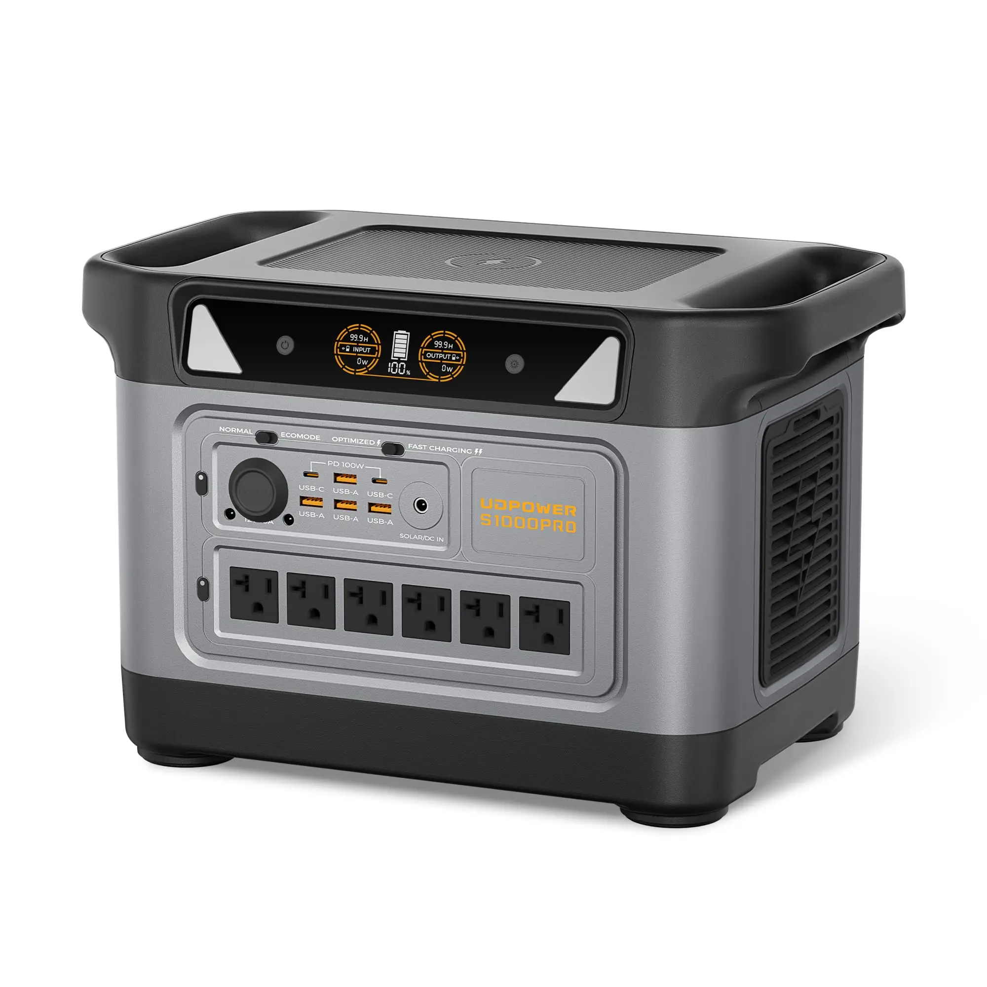 S1000 Pro Portable Power Station, Solar Generator for Home Backup RV Camping, Fast Solar Charging Support