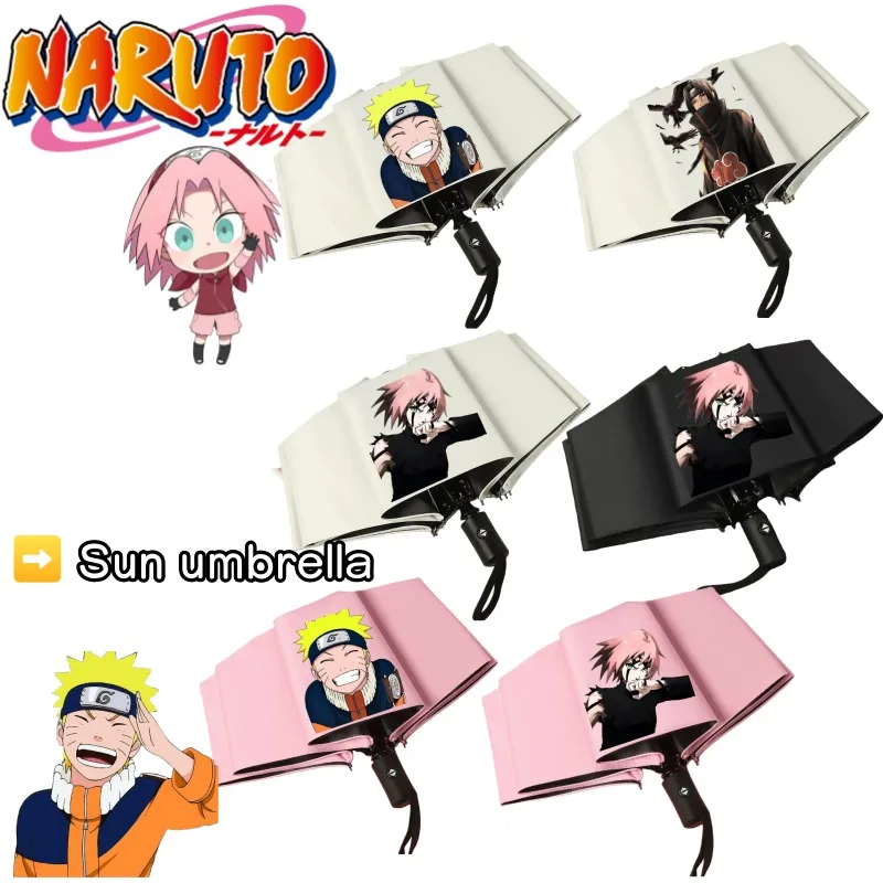 

Naruto Sakura Haruno Naruto Uzumaki Creative High-Quality Cute Cartoon Student Portable Daily Kawaii Folding Sunshade Umbrella