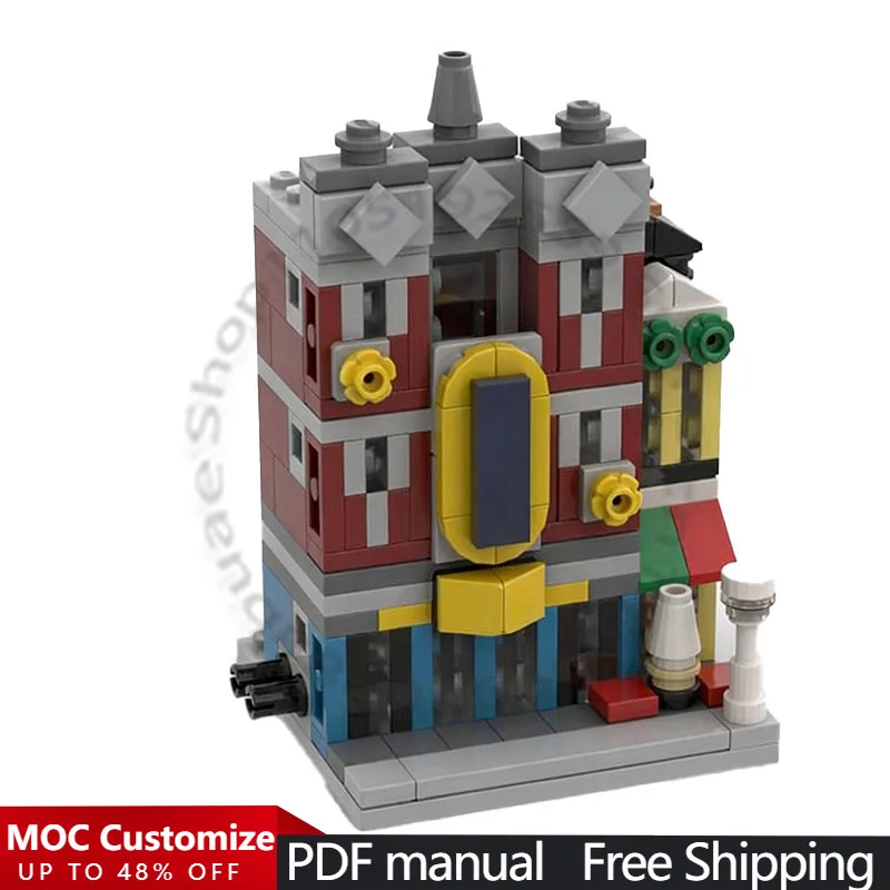 

211 PCS Construction Mini Jazz Club MOC Customize Modular Building Block Kids Technology Model Popular DIY Boy Festival Toy Gift