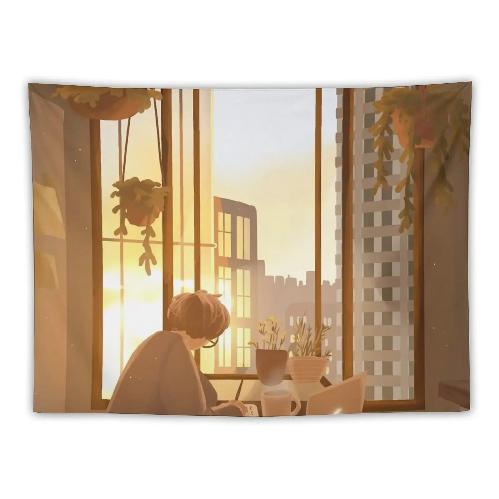 

breakfast with the city Tapestry Decorations For Your Bedroom Room Decor Cute Decoration Room Tapestry