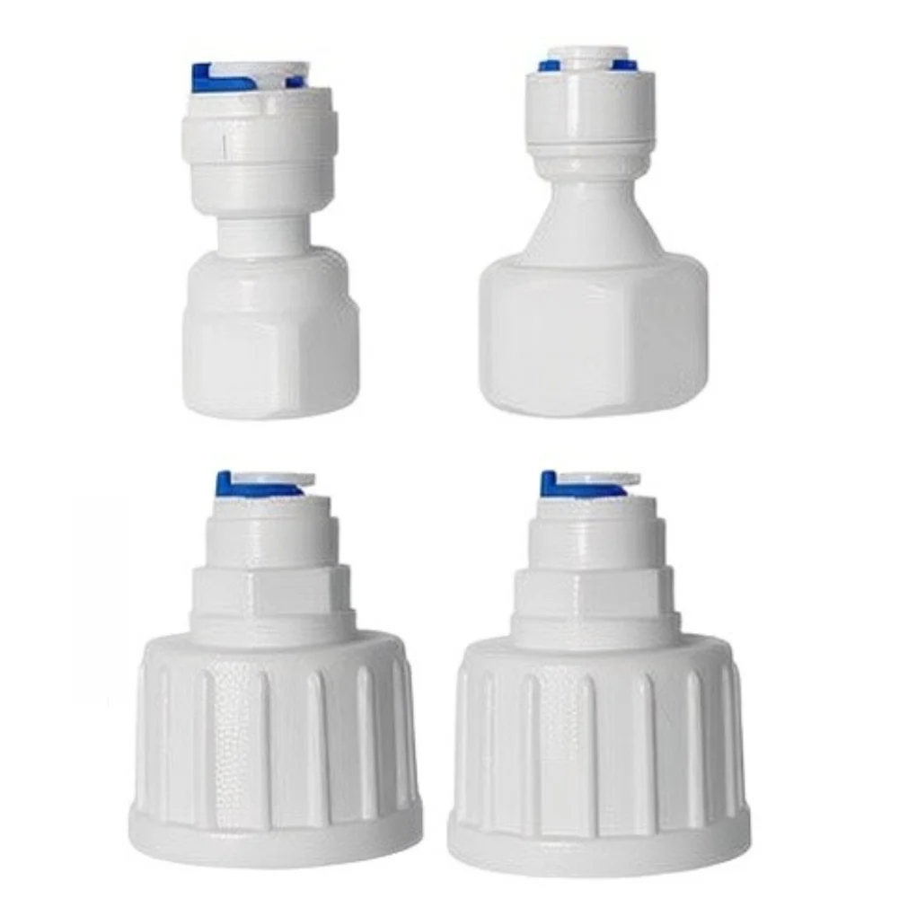 10M Water Supply Kit White Plastic Tubing with Quick Connect Fittings for Fridge Refrigerator RO System Water Dispenser