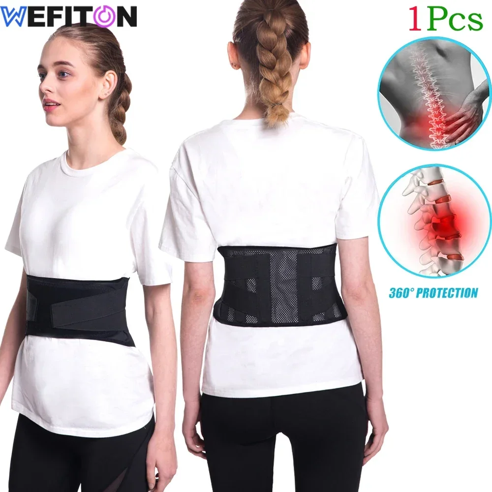 

1Pcs Back Support Belt for Men Women,Breathable Waist Lumbar Lower Back Brace for Sciatica,Back Pain Relief,Heavy lifting,Sports