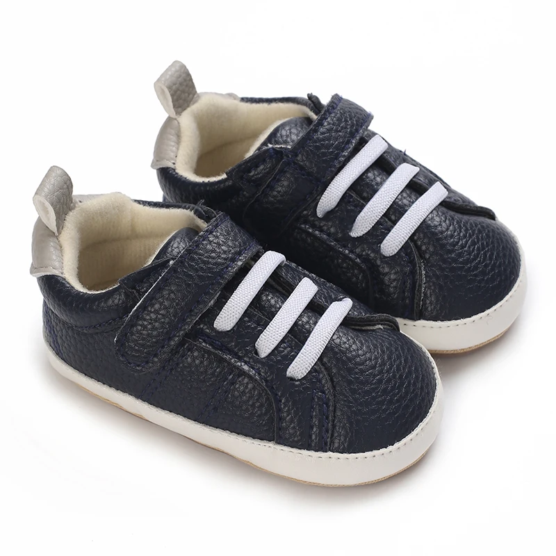 0-18M Fashion Baby Shoes Baby Boy Girl Shoes Classic Leather Rubber Sole Anti-slip Toddler First Walkers Infant  Shoes 5 Colors