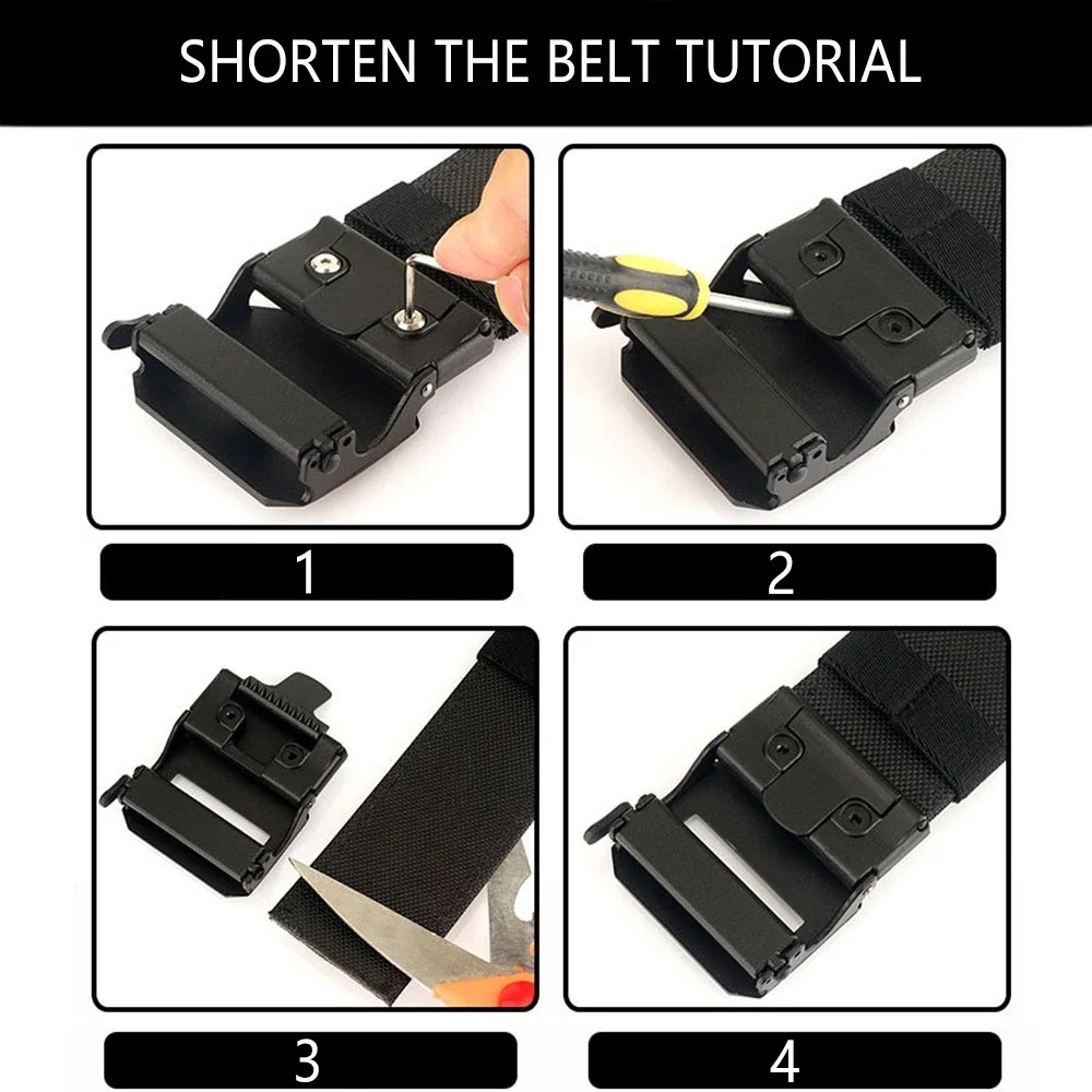 TUSHI Brand 5cm Wide Functional Wind Hanging Gun Shooting Training Belt Men's Versatile Workwear Casual Nylon Automatic Buckle