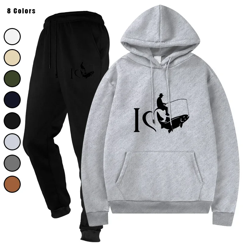 

Men's Autumn Winter Printed Home Casual Tracksuit Hoodies Sweatpants Daily Sporty Jogger Suits Comfort Warm Outdoor Outfits