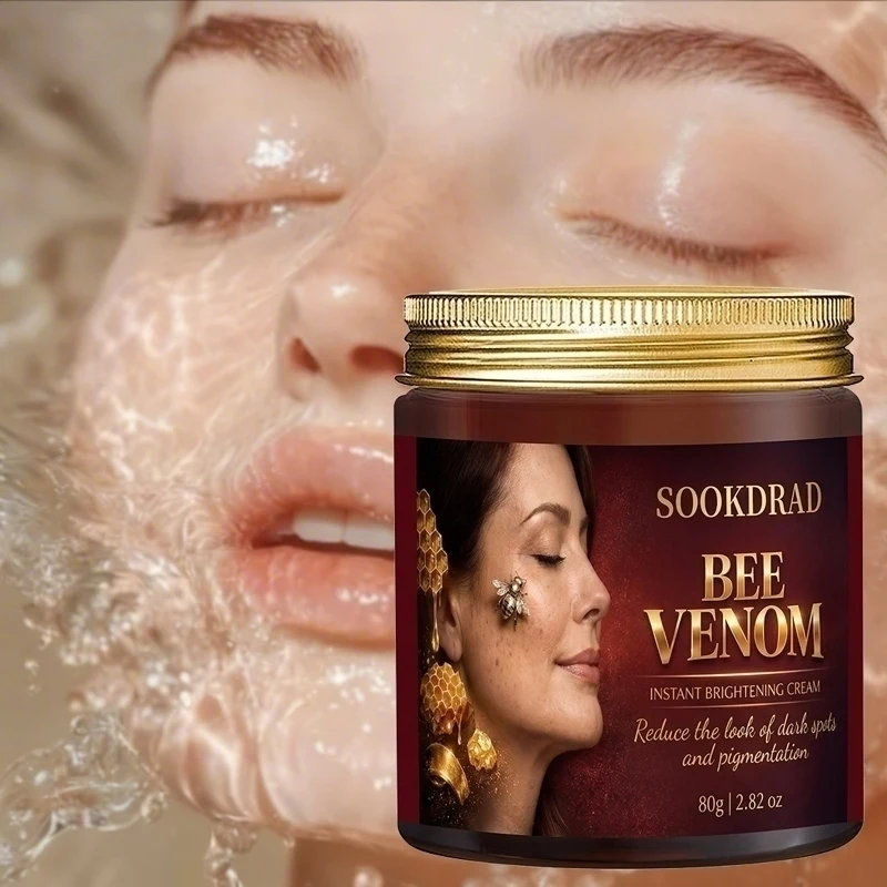 Bee Venom Brightening Cream,80g, daily use, all skin types, face, fresh glow, instant brightening