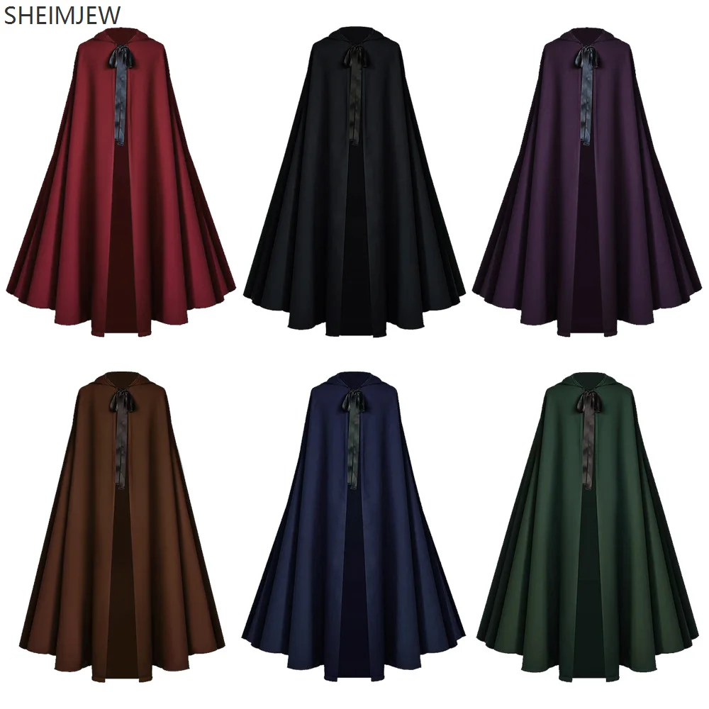 

Men's Gothic Steampunk Cape Cosplay Medieval Renaissance Shakespeare Theater Cape Halloween Party Stage Performance Coat 2025