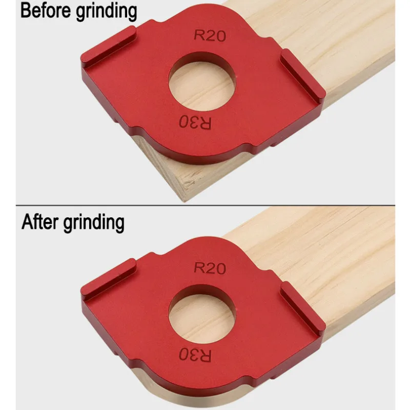 3 Pack Radius Jig Router Template, aluminium Radius cepat Jig, tukang kayu Radius sudut Jig untuk pertukangan R5 R10 R15 R20 R25 R30