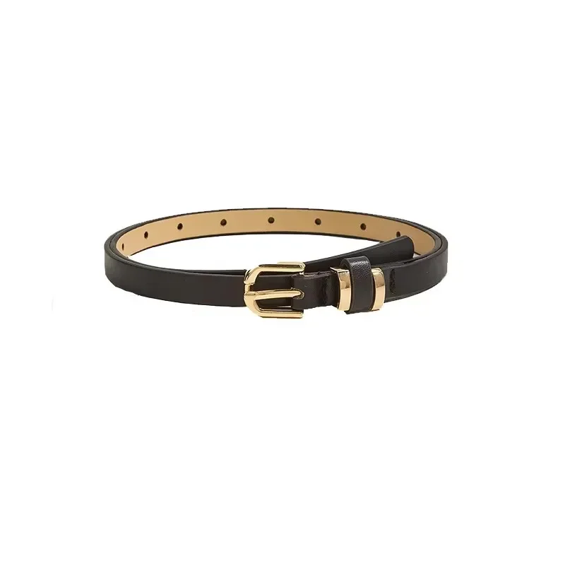European American Vintage Thin Belt Women's Versatile Needle Buckle Small Waist Belt Decoration Simple Summer Leopard Print Belt image 6