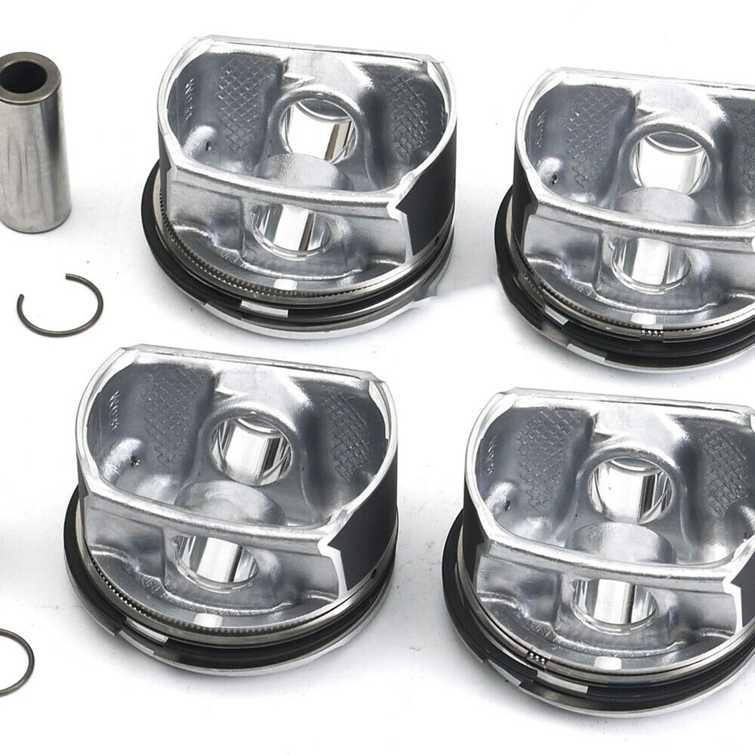 Peças de motor 4 peças pistões com anéis conjunto fit 1.6 t para bmw mini cooper clubman s jcw r55 r56 r57 n14b16a 1.6t l4 gás 11257566019