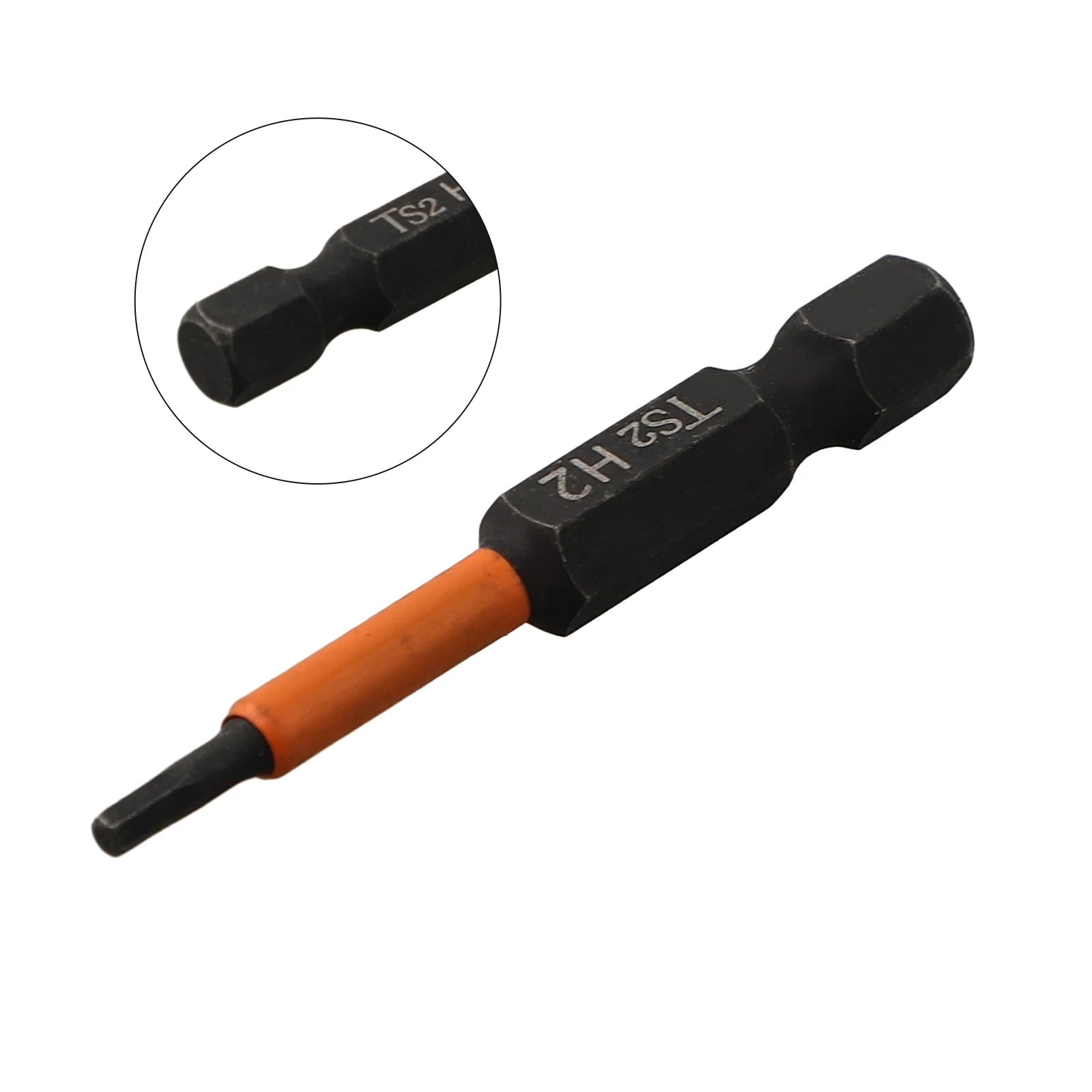 1 4 pulgadas Hex 50mm 1,96 pulgadas negro naranja H1.5-H6 cambio rápido vástago hexagonal destornillador Bit taladro eléctrico magnético