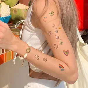 أعلى 12 مبيعات القلب الوشم مع رسالة داخل - No7