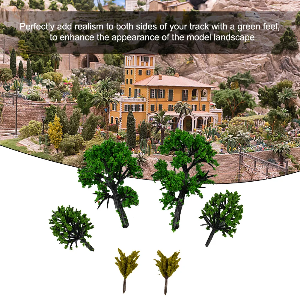 High Quality Practical Brand New Model Trees Trees Wargame 50PCS Accessories Model Train Railroad  High Quality