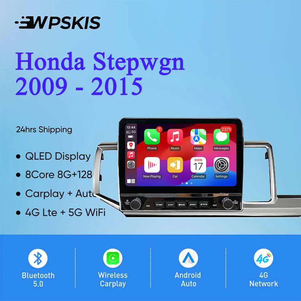 2Din Android 14 Autoradio Multimedia PC Tablet For Honda Stepwgn 2009 - 2015 GPS DVD Video Music Player Car intelligent systems