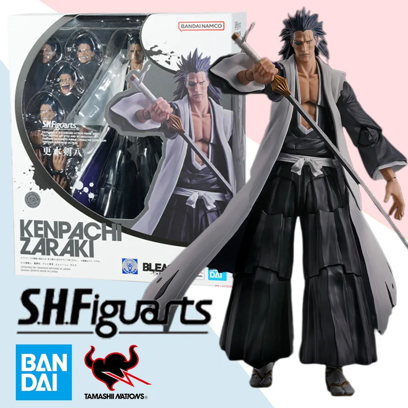 

Original Bandai Anime Action Figure BLEACH SHFiguarts KENPACHI ZARAKI Finished Model Kit Collection Toy Gift for Children Kids