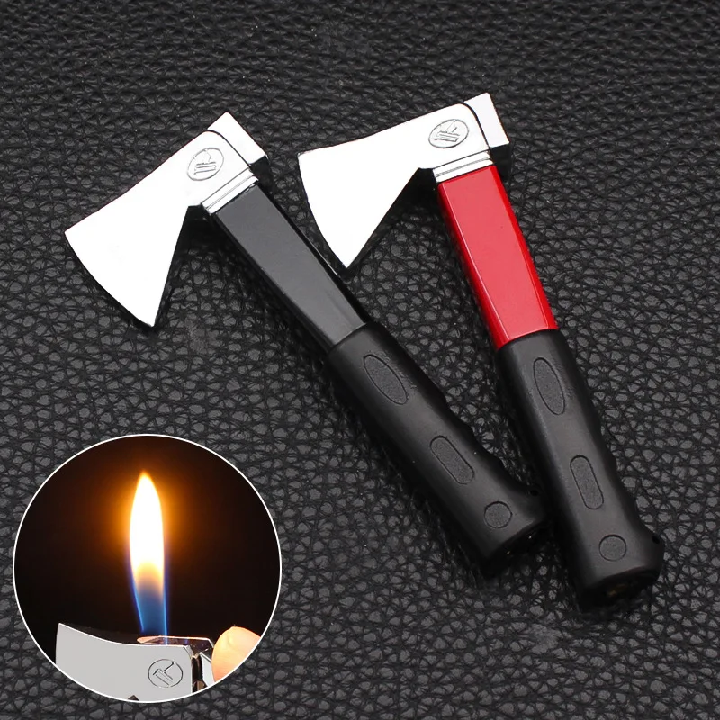 

Metal Creative Pliers Open Flame Lighter Portable Fun Refillable Butane Gas Unusual Lighter for Men's Gift Cigarette Accessories