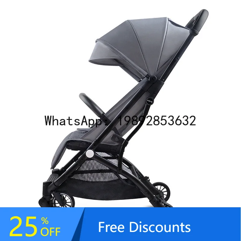 

Widened and Reinforced Reclining Two-Way One-Button Folding High View Baby Stroller