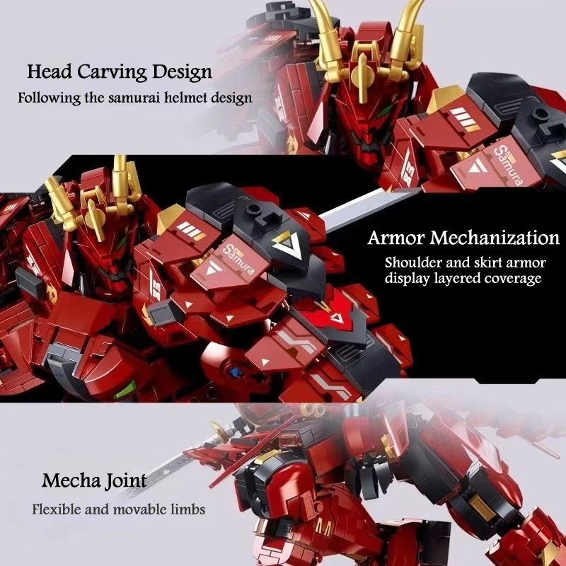 Sluban New 923PCS Mechanical Armor Movie Kai Warrior Mecha Deformation Robot Model Building Blocks DIY Bricks Toys For Boys Gift