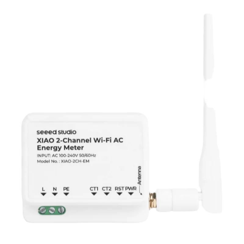 XIAO 2-Channel Wi-Fi AC Energy Meter Bundle Kit with Non-invasive AC Current Transformer 100A-50mA