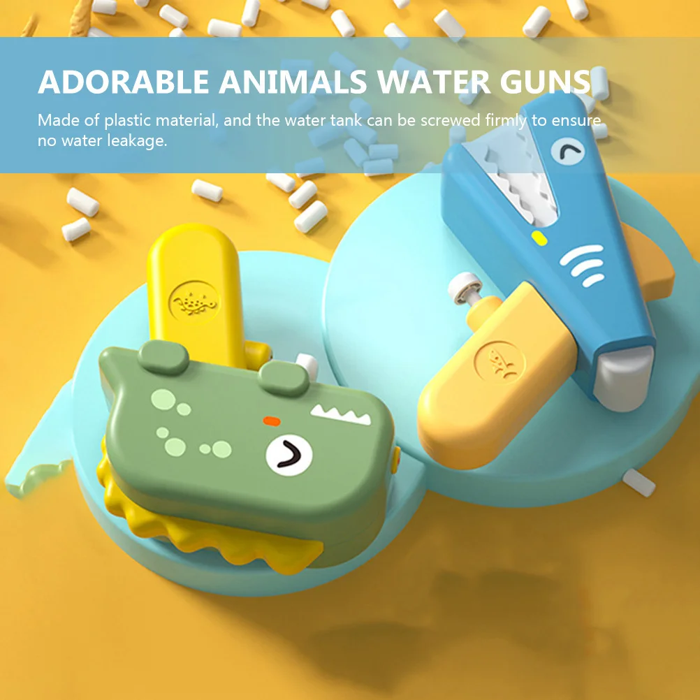 

2Pcs Small Water Squirter Adorable Animals Outdoor No Leakage Press Trigger Water Toys Outdoor Squirter Toys