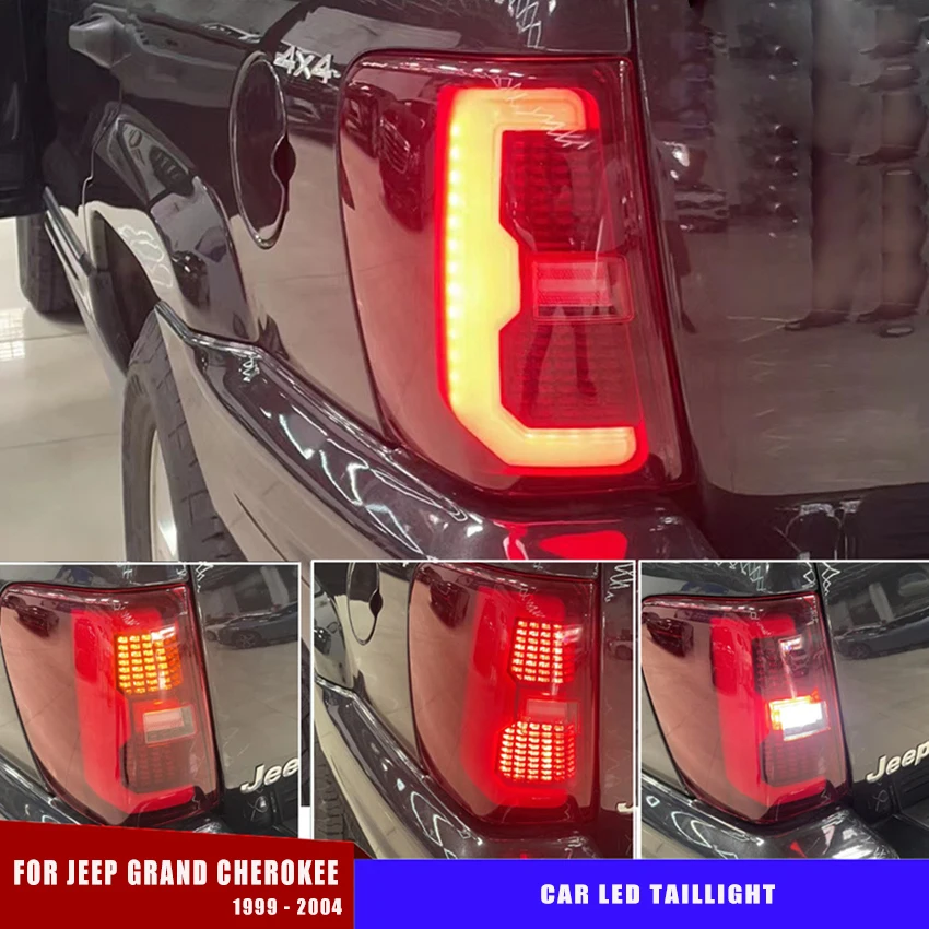 

LED Car Taillight Light Assemblies For Jeep Grand Cherokee 1999- 2004 Rear Running Lamp Brake Reverse Turn Signal Accessories