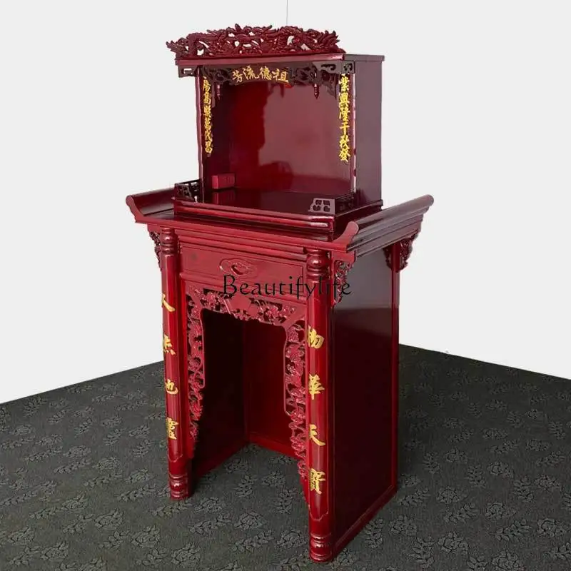 

Simple Household Altar Incense Case Buddha Cabinet Offering Table Guan Gong Altar