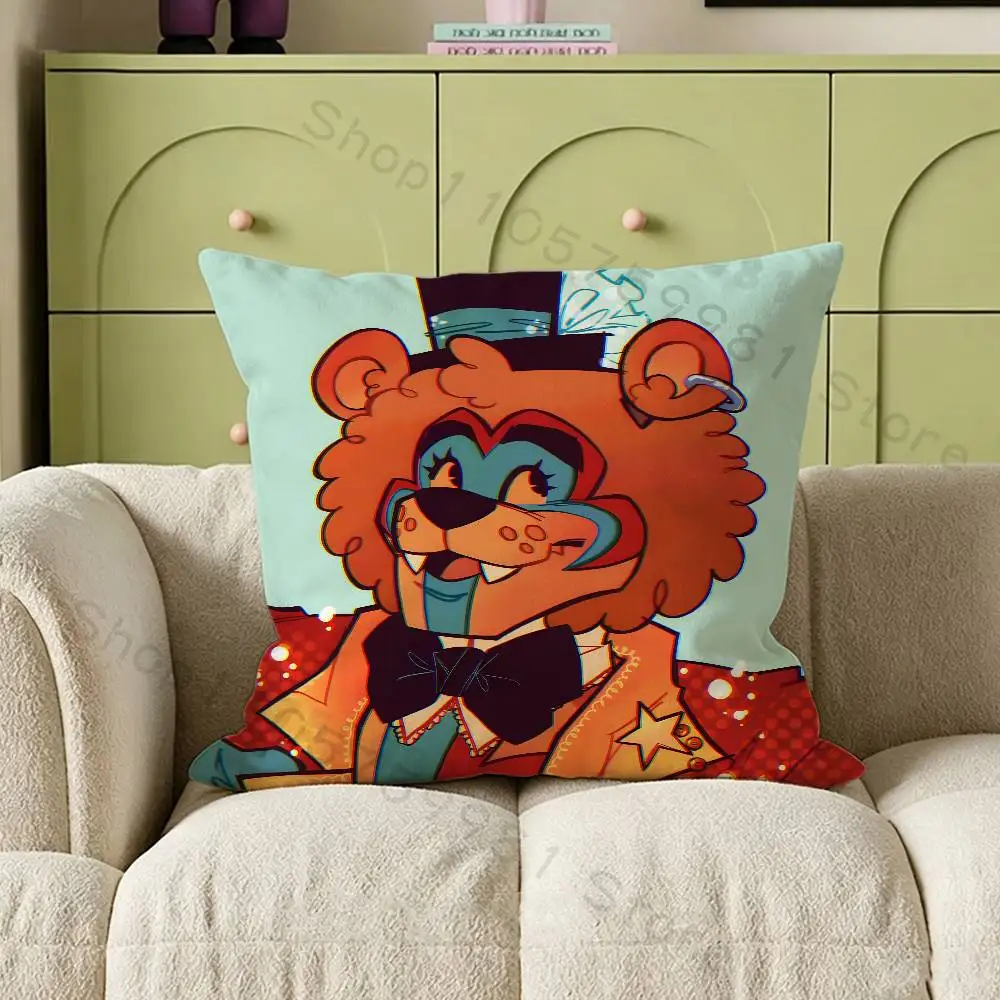 G-Glamrock Freddy FNAF Cartoon Printing Pillowcase Customized Pillow Cover for Sofa Home Decor