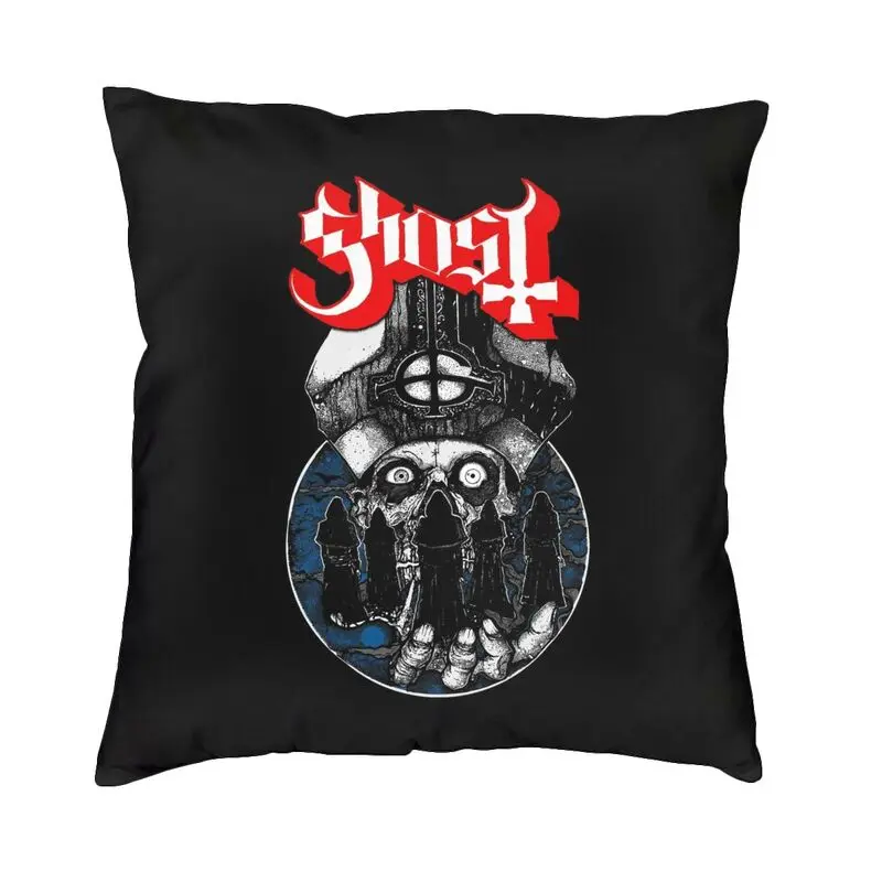 Swedish Rock Band Horror Ghost Cushion Cover 45x45 Home Decor 3D Printing Throw Pillow for Car Double-sided