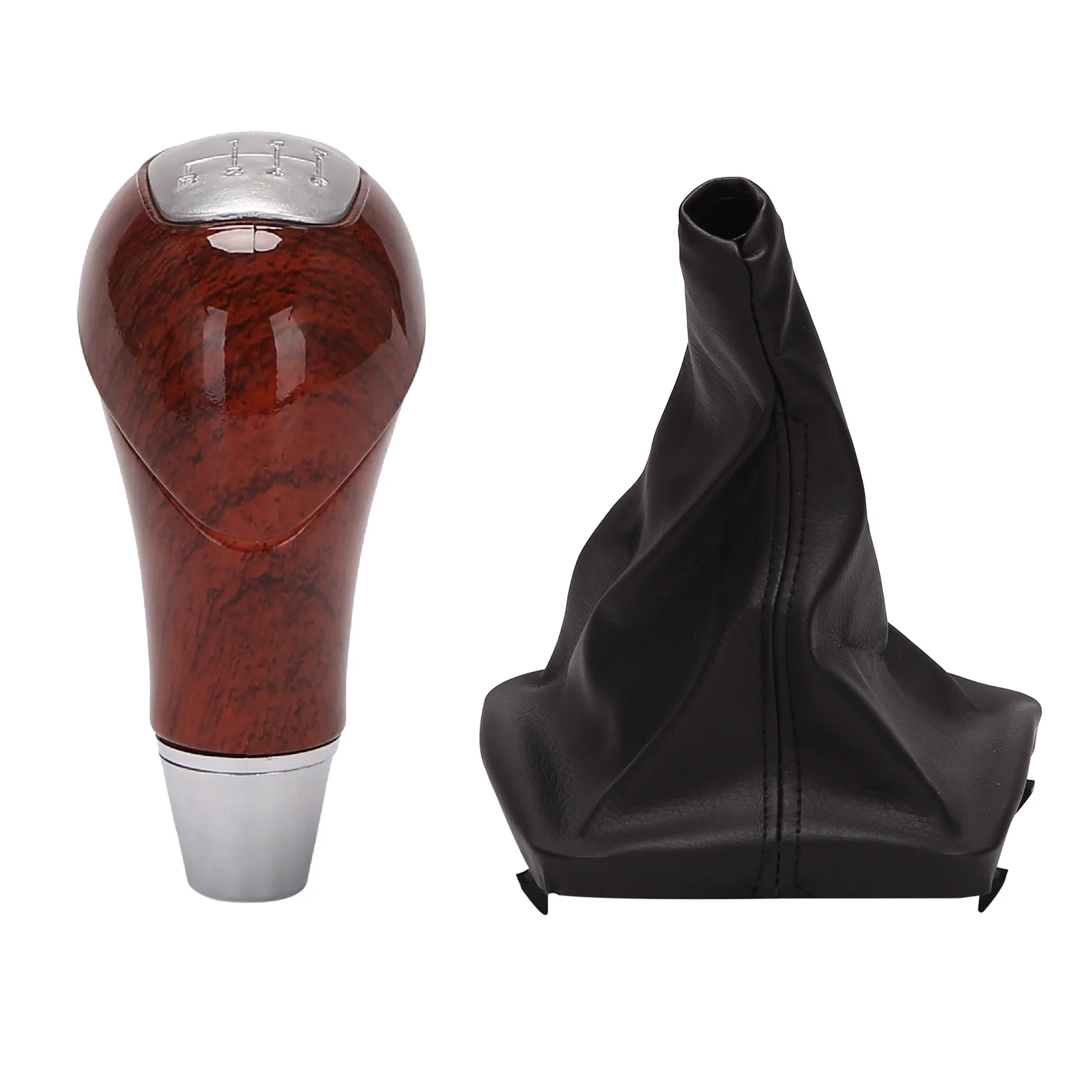 6 Speed Manual Car Gear Shift Knob Shifter Gear Lever Boot for