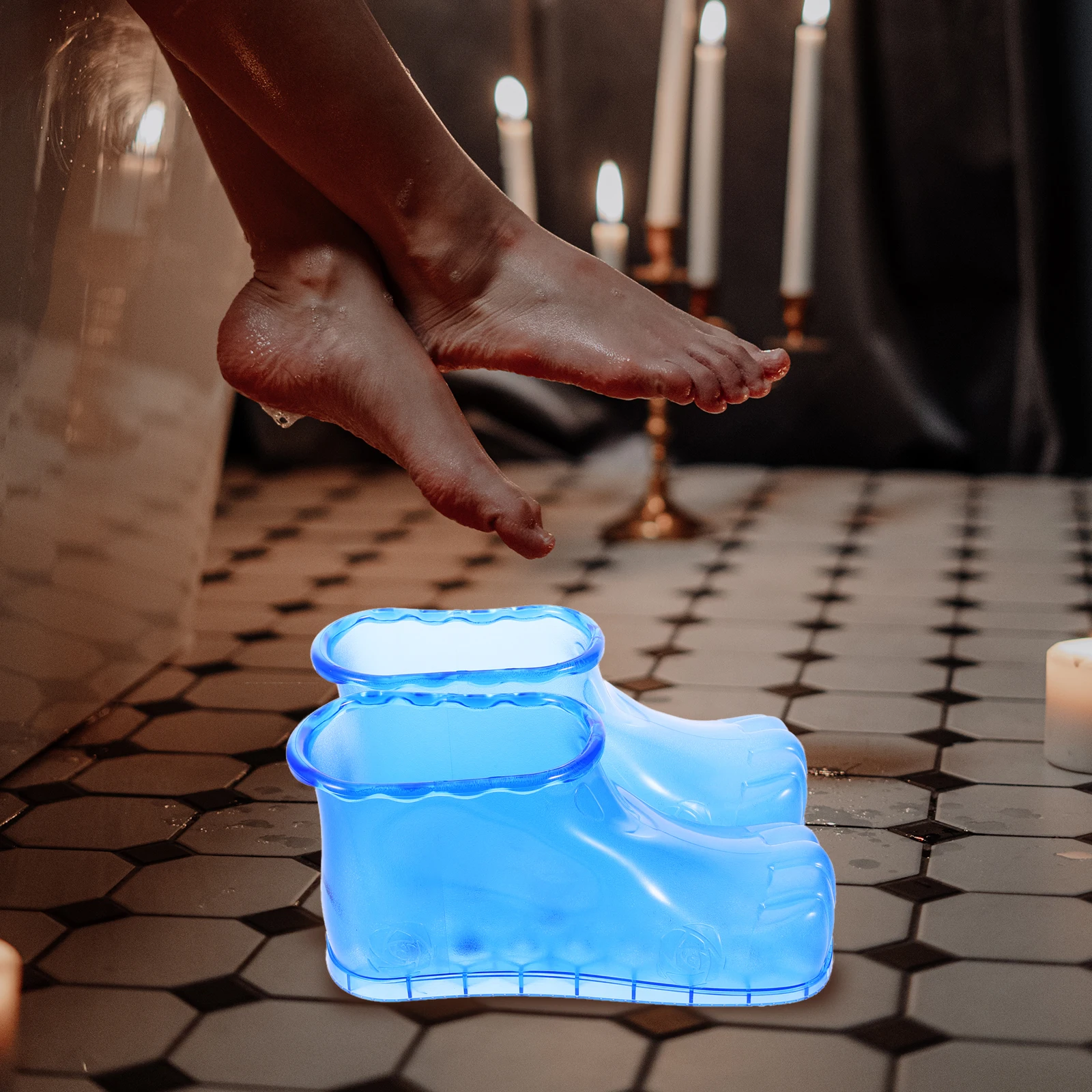 

Large Capacity AntiWear Material Foot Soak Tub Foot Bathing Shoes Sauna Bathroom Outdoor Foot Care Tools