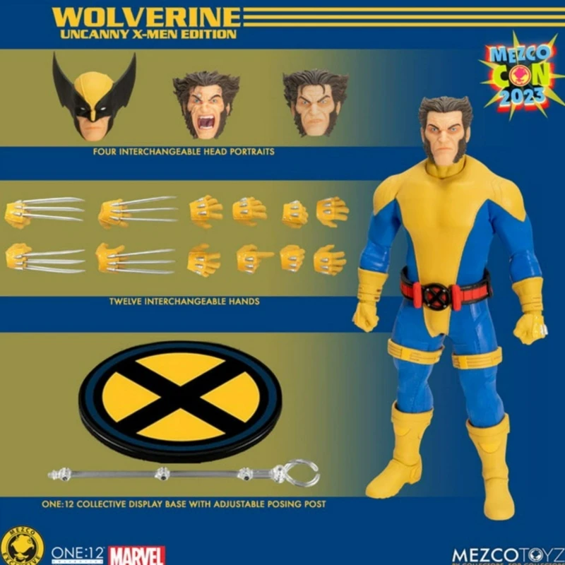 

In Spot Mezco Ant One: 12 Sdcc Limited Extraordinary X-Men Wolverine Cloth Movable Doll Birthday Gift